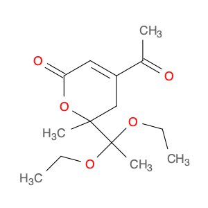 2H-Pyran-2-one, 4-acetyl-6-(1,1-diethoxyethyl)-5,6-dihydro-6-methyl-