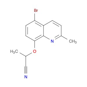 Propanenitrile, 2-[(5-bromo-2-methyl-8-quinolinyl)oxy]-