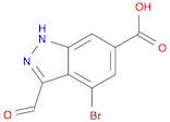 4-Bromo-3-formyl-1H-indazole-6-carboxylic acid