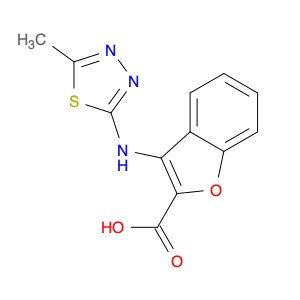 2-Benzofurancarboxylic acid, 3-[(5-methyl-1,3,4-thiadiazol-2-yl)amino]-