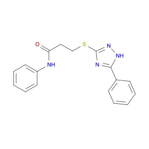 Propanamide, N-phenyl-3-[(5-phenyl-1H-1,2,4-triazol-3-yl)thio]-