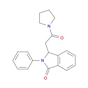 Pyrrolidine, 1-[(2,3-dihydro-3-oxo-2-phenyl-1H-isoindol-1-yl)acetyl]-
