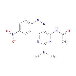 Acetamide, N-[2-(dimethylamino)-5-[(4-nitrophenyl)azo]-4-pyrimidinyl]-