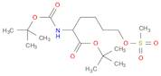 tert-Butyl 2-((tert-butoxycarbonyl)amino)-6-((methylsulfonyl)oxy)hexanoate