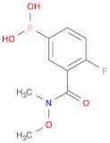 4-FLUORO-3-(METHOXY(METHYL)CARBAMOYL)PHENYLBORONIC ACID