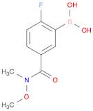 N-Methoxy-N-methyl 3-borono-4-fluorobenzamide