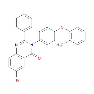 4(3H)-Quinazolinone, 6-bromo-3-[4-(2-methylphenoxy)phenyl]-2-phenyl-