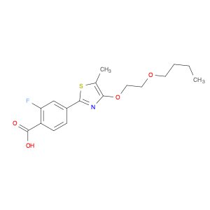 4-(4-(2-butoxyethoxy)-5-methylthiazol-2-yl)-2-fluorobenzoic acid
