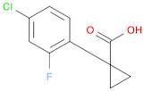 Cyclopropanecarboxylic acid, 1-(4-chloro-2-fluorophenyl)-