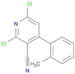 3-PYRIDINECARBONITRILE, 2,6-DICHLORO-4-(2-METHYLPHENYL)-