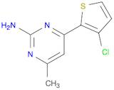 4-(3-CHLORO-2-THIENYL)-6-METHYL-2-PYRIMIDINAMINE