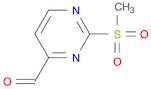 2-(Methylsulfonyl)pyrimidine-4-carbaldehyde