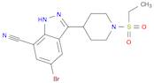 5-Bromo-3-(1-(ethylsulfonyl)piperidin-4-yl)-1H-indazole-7-carbonitrile