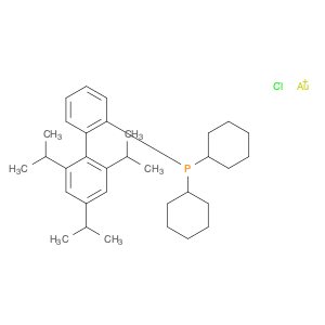 2-Dicyclohexylphosphino-2',4',6'-triisopropylbiphenyl gold(I) chloride