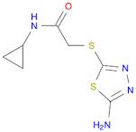 2-[(5-AMINO-1,3,4-THIADIAZOL-2-YL)THIO]-N-CYCLOPROPYLACETAMIDE