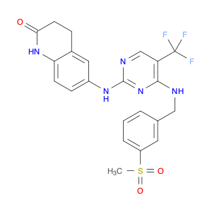 3,4-DIHYDRO-6-[[4-[[[3-(METHYLSULFONYL)PHENYL]METHYL]AMINO]-5-(TRIFLUOROMETHYL)-PYRIMIDIN-2-YL]AMI…