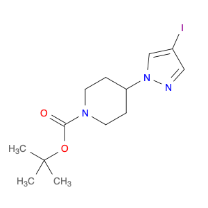 1-Piperidinecarboxylic acid, 4-(4-iodo-1H-pyrazol-1-yl)-, 1,1-dimethylethyl ester