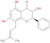 (2R,3R)-3,5,7-trihydroxy-8-(3-methylbut-2-enyl)-2-phenyl-chroman-4-one