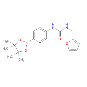 1-(Furan-2-ylmethyl)-3-(4-(4,4,5,5-tetramethyl-1,3,2-dioxaborolan-2-yl)phenyl)urea