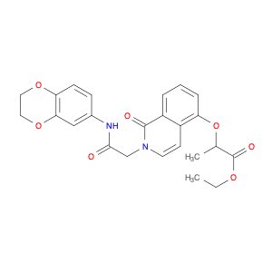 Ethyl 2-((2-(2-((2,3-Dihydrobenzo[B][1,4]Dioxin-6-Yl)Amino)-2-Oxoethyl)-1-Oxo-1,2-Dihydroisoquinol…