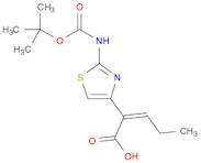 (Z)-2-(2-((tert-Butoxycarbonyl)amino)thiazol-4-yl)pent-2-enoic acid