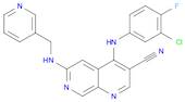 4-((3-Chloro-4-fluorophenyl)amino)-6-((pyridin-3-ylmethyl)amino)-1,7-naphthyridine-3-carbonitrile