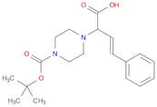 1-Piperazineaceticacid, 4-[(1,1-dimethylethoxy)carbonyl]-a-[(1E)-2-phenylethenyl]-