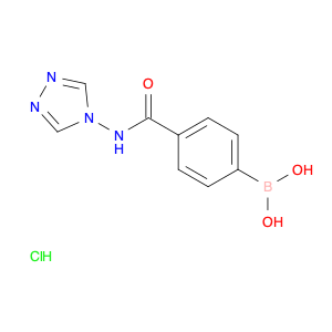 (4-((4H-1,2,4-Triazol-4-yl)carbamoyl)phenyl)boronic acid hydrochloride