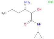 (3S)-3-Amino-N-cyclopropyl-2-hydroxy-hexanamide hydrochloride