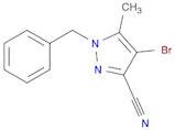 1-Benzyl-4-bromo-5-methyl-1H-pyrazole-3-carbonitrile