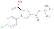 trans-1-Boc-4-(4-chlorophenyl)-3-pyrrolidinecarboxylic acid