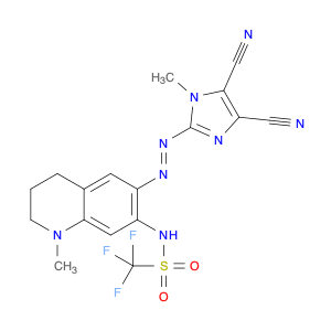 N-(6-((4,5-Dicyano-1-methyl-1H-imidazol-2-yl)diazenyl)-1-methyl-1,2,3,4-tetrahydroquinolin-7-yl)-1…