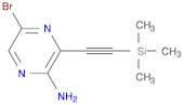 5-bromo-3-((trimethylsilyl)ethynyl)pyrazin-2-amine