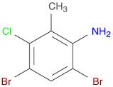 Benzenamine, 4,6-dibromo-3-chloro-2-methyl-