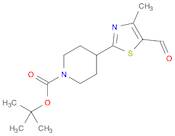 TERT-BUTYL 4-(5-FORMYL-4-METHYL-1,3-THIAZOL-2-YL)PIPERIDINE-1-CARBOXYLATE