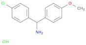 (4-Chlorophenyl)(4-methoxyphenyl)methanamine hydrochloride