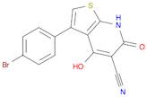 3-(4-Bromophenyl)-4-hydroxy-6-oxo-6,7-dihydrothieno[2,3-b]pyridine-5-carbonitrile