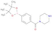 Piperazin-1-yl(4-(4,4,5,5-tetramethyl-1,3,2-dioxaborolan-2-yl)phenyl)methanone