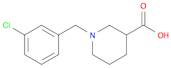 3-Piperidinecarboxylicacid, 1-[(3-chlorophenyl)methyl]-