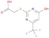 [[1,4-DIHYDRO-4-OXO-6-(TRIFLUOROMETHYL)-2-PYRIMIDINYL]THIO]-ACETIC ACID