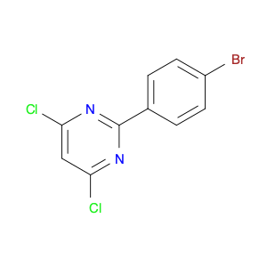 Pyrimidine, 2-(4-bromophenyl)-4,6-dichloro-