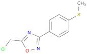 5-(Chloromethyl)-3-(4-(methylthio)phenyl)-1,2,4-oxadiazole