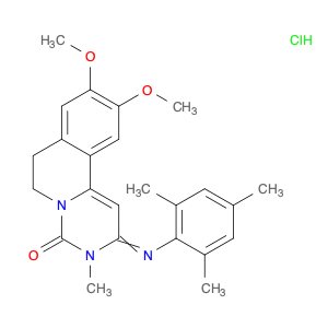 2-(Mesitylimino)-9,10-dimethoxy-3-methyl-2,3,6,7-tetrahydro-4H-pyrimido[6,1-a]isoquinolin-4-one hy…