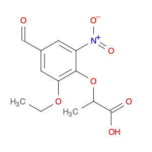 2-(2-ETHOXY-4-FORMYL-6-NITROPHENOXY)PROPANOIC ACID