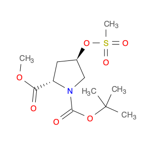 (2S,4R)-1-tert-Butyl 2-methyl 4-((methylsulfonyl)oxy)pyrrolidine-1,2-dicarboxylate