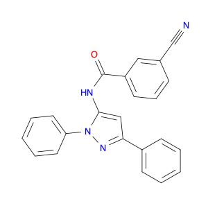 3-CYANO-N-(1,3-DIPHENYL-1H-PYRAZOL-5-YL)BENZAMIDE