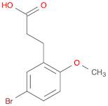 Benzenepropanoic acid, 5-bromo-2-methoxy-