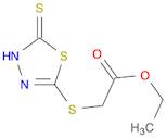 Acetic acid, [(4,5-dihydro-5-thioxo-1,3,4-thiadiazol-2-yl)thio]-, ethyl ester