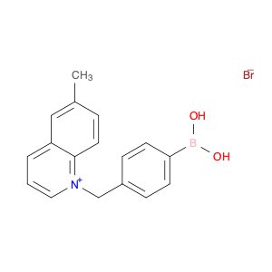 Quinolinium, 1-[(4-boronophenyl)methyl]-6-methyl-, bromide