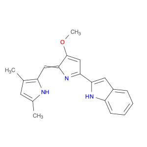 2-(2-((3,5-Dimethyl-1H-pyrrol-2-yl)methylene)-3-methoxy-2H-pyrrol-5-yl)-1H-indole